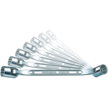 Stahlwille Tools Set double ended flexi-joint Wrench FLEXI 8x9-20x22 mm No.29/7 7-pcs. 96430101